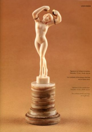 Statuettes en ivoire art deco