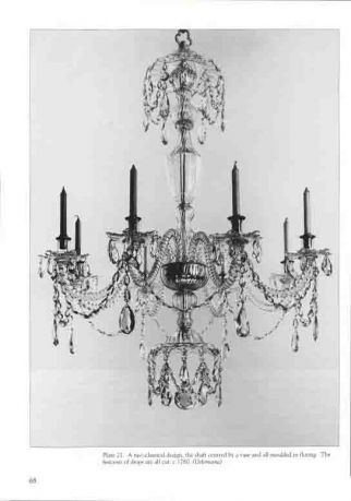 The English glass chandelier