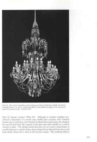 The English glass chandelier