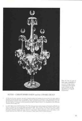 The English glass chandelier